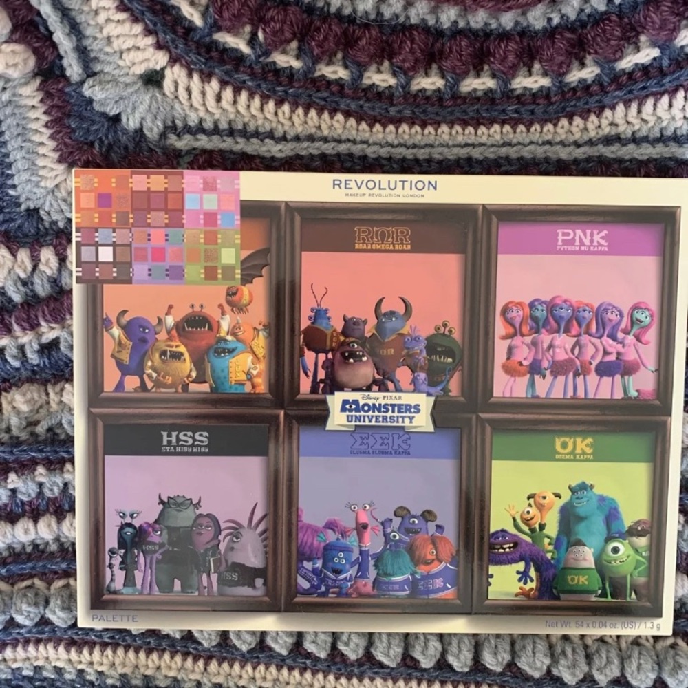 Revolution Makeup Disney Pixar Monsters University Palette 54 Shades